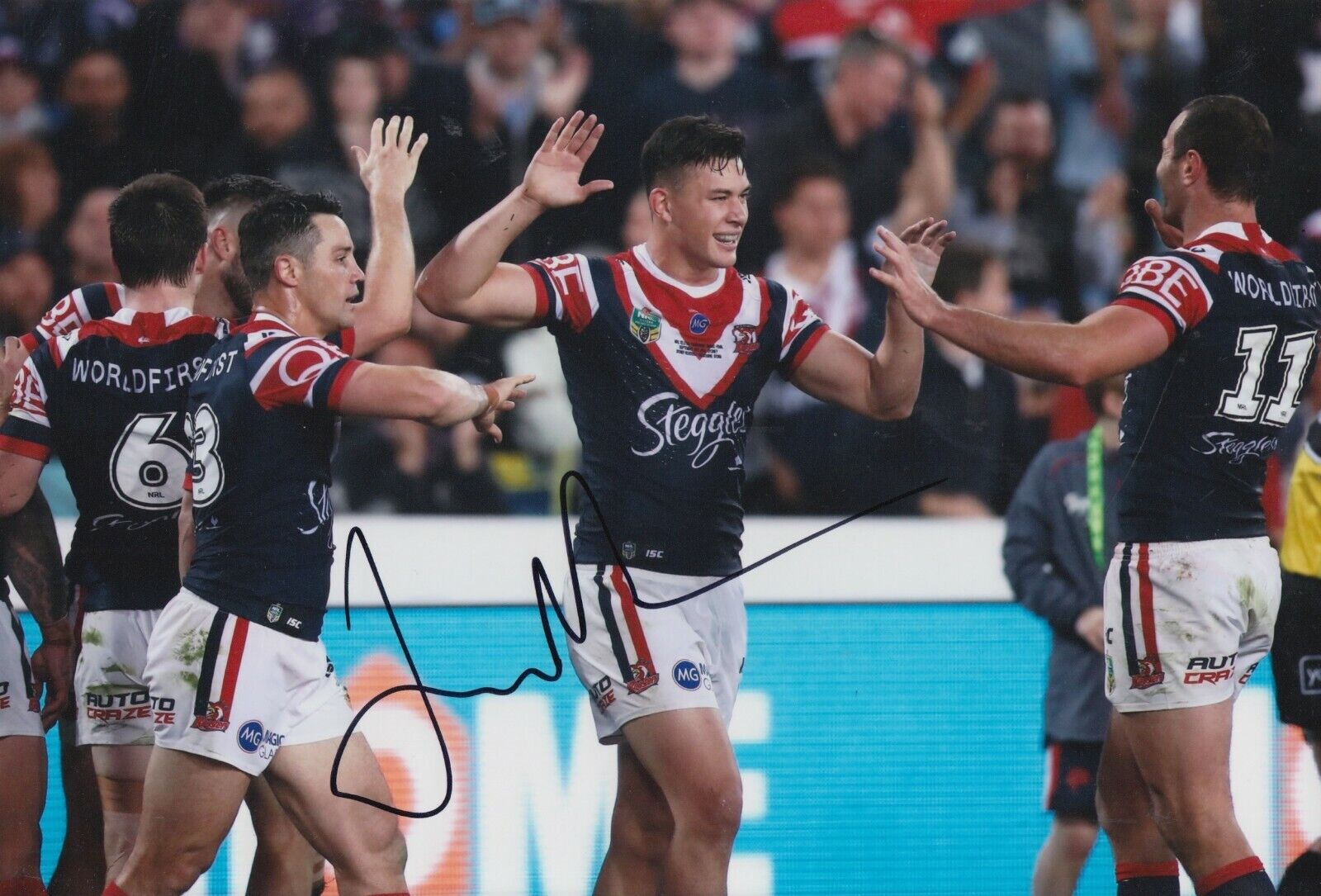 Joseph Manu Hand Signed 12x8 Photo Poster painting - NRL Autograph Rugby League 2.