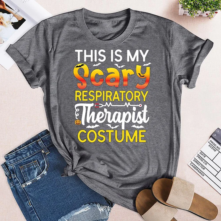 This Is My Scary Respiratory Therapist Costume T-shirt Tee -07104