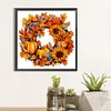 Diamond Painting-DIY Full Round Drill Pumpkin Wreath