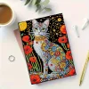 Cat 5D DIY Diamond Art Painting Notebook Kit 50 Pages A5 Rhinestone Art Painting Notebook Kit for Adults Beginners Holiday Birthday Gift