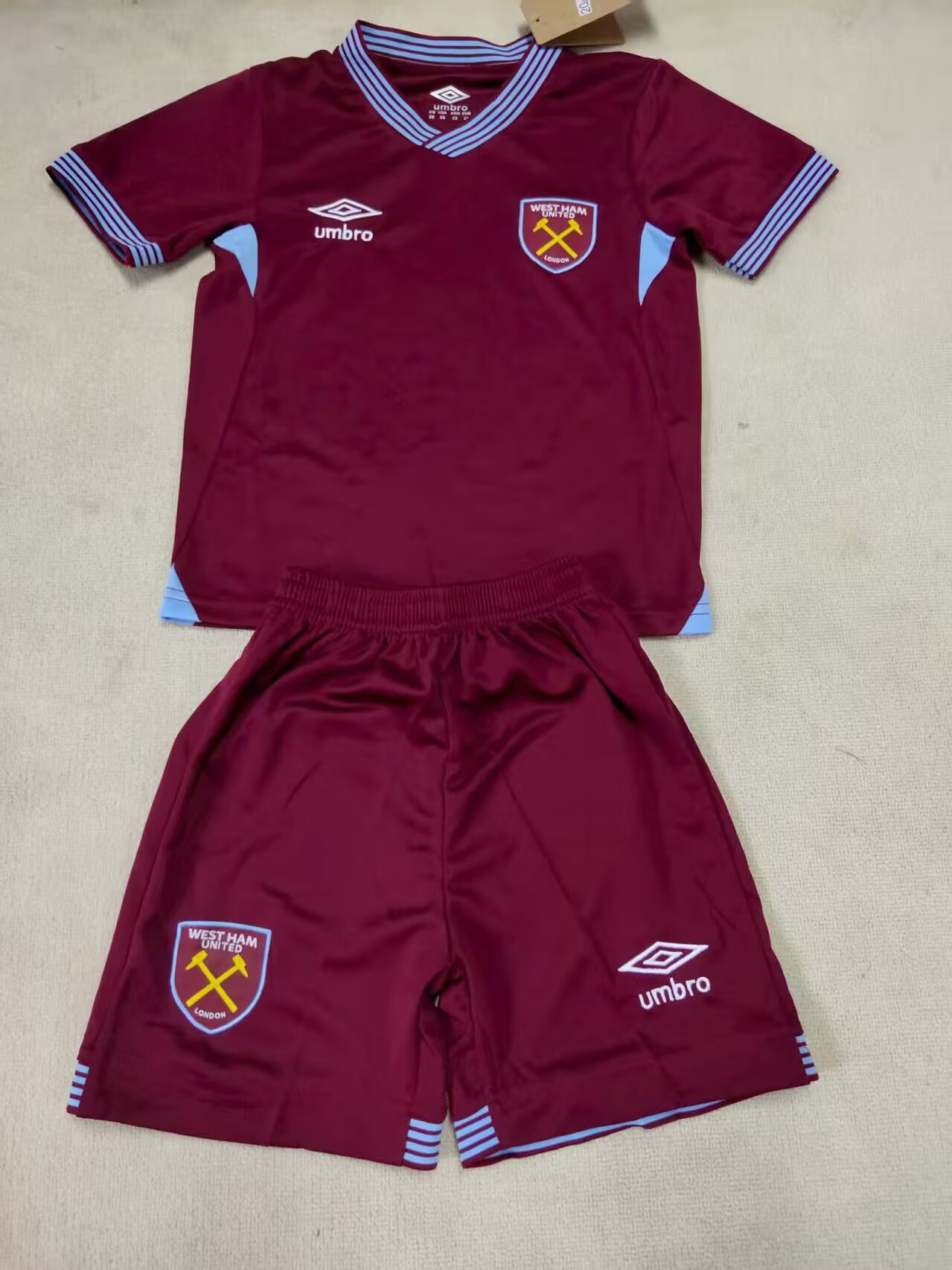 2025/2026 Kids Size West Ham United Home Football Shirt