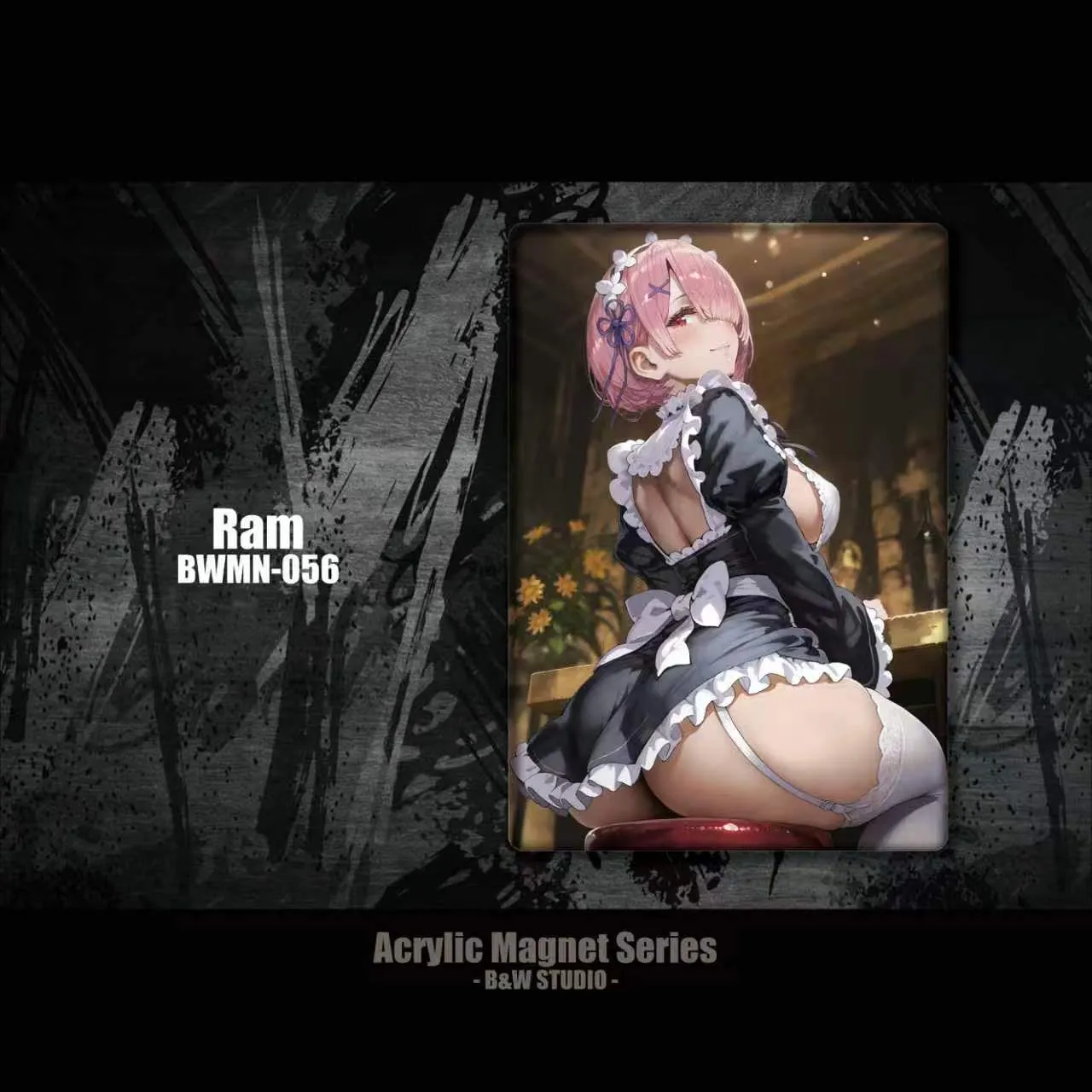 B&W Studio - Ram Acrylic Refrigerator Magnet Re: Zero - Starting Life in Another World BWMN-056-