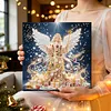 DIY Special Shape Diamond Painting Pearl Art With Inner Frame Kit 25x25cm(Christmas Angel)