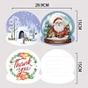 8PCS Diamond Painting Xmas Atmosphere Greeting Card Set for Festivals Gifts