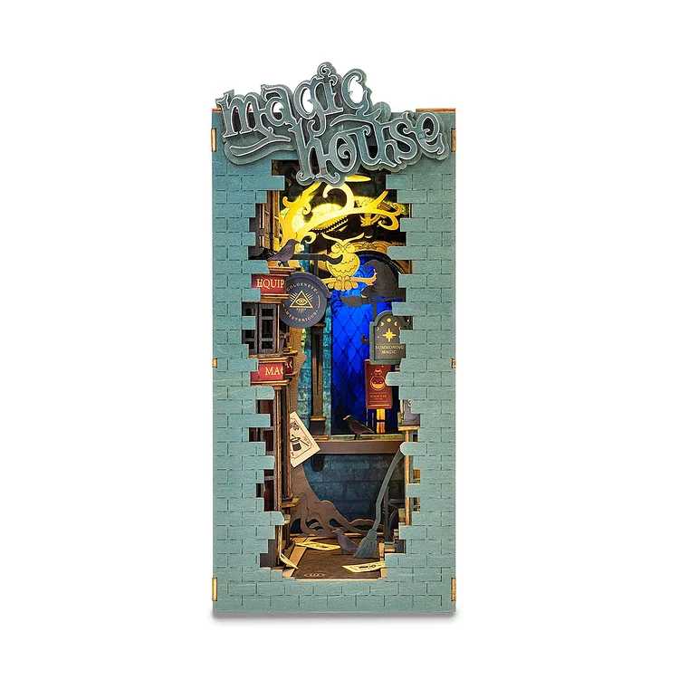 Rolife Magic House 3D-Holz-DIY-Miniaturhaus-Buchecke TGB03