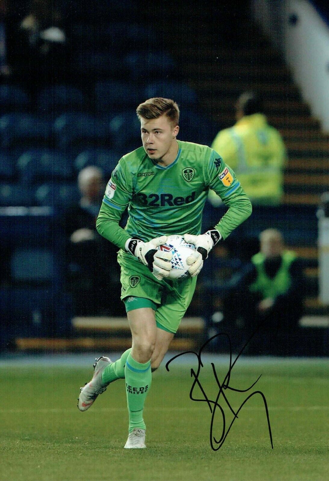 Bailey PEACOCK-FARRELL Leeds United Signed Autograph 12x8 Photo Poster painting 1 AFTAL COA