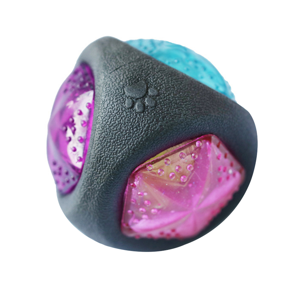 

Pet Dog Chewing Toys Squeaky Sound Puppy Interactive Flashing Training Ball, 501 Original