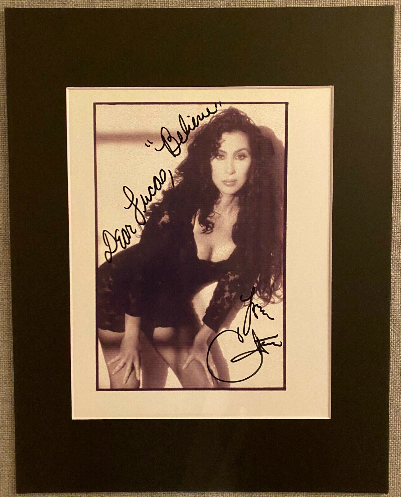 Cher Signed Autograph Photo Poster painting Display - Authentic, RARE, Gay Icon, Legend, Believe