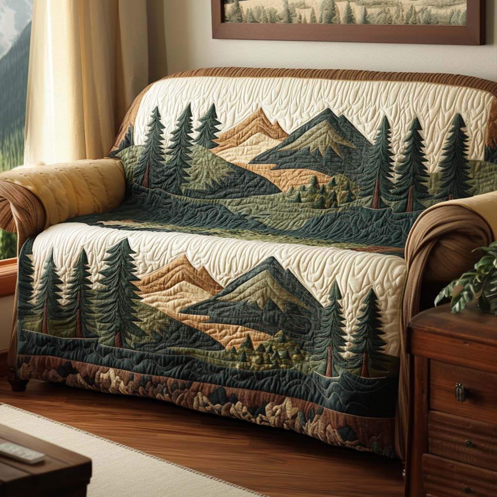 Mountain Echo Quilted Sofa Cover NCU0NT10666 everthome