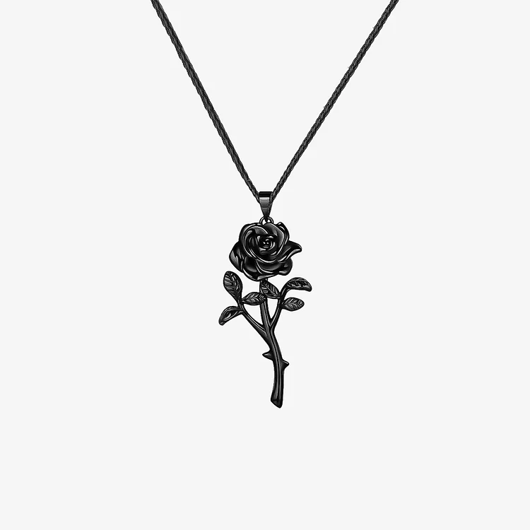 Black Girl Magic Black Rose Necklace