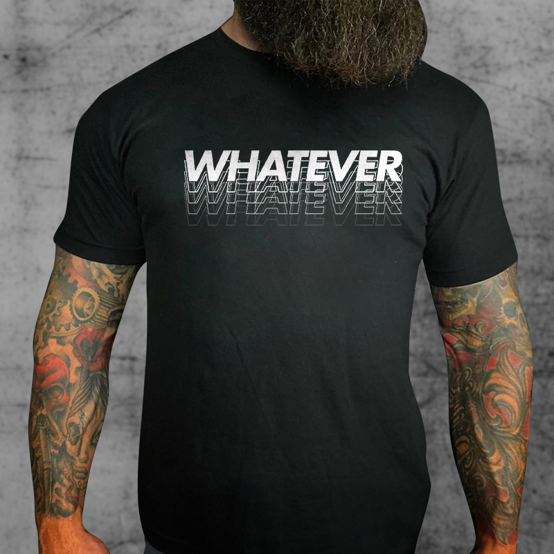 Whatever Print T-shirt - Livereid