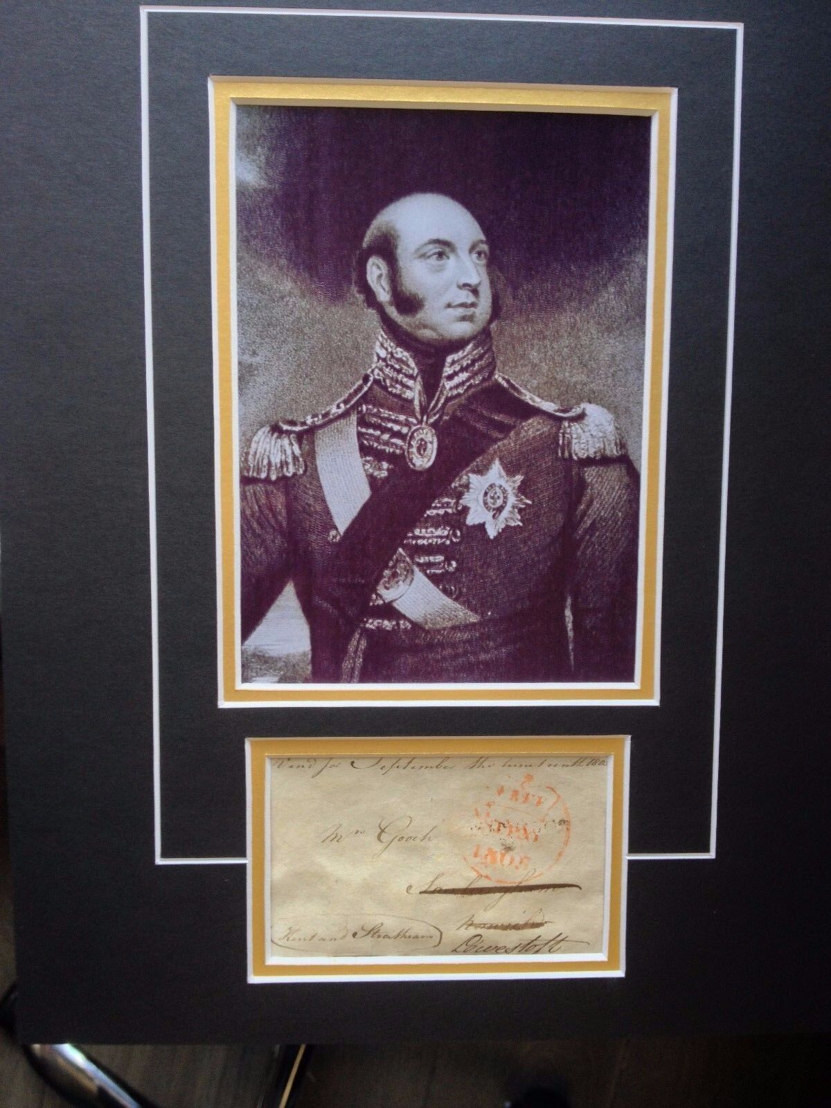 DUKE OF KENT & STRATHEARN - FATHER OF QUEEN VICTORIA - SIGNED Photo Poster painting DISPLAY