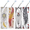 4Pcs Diamond Painting Feathers Diamond Painting Bookmark for Adults