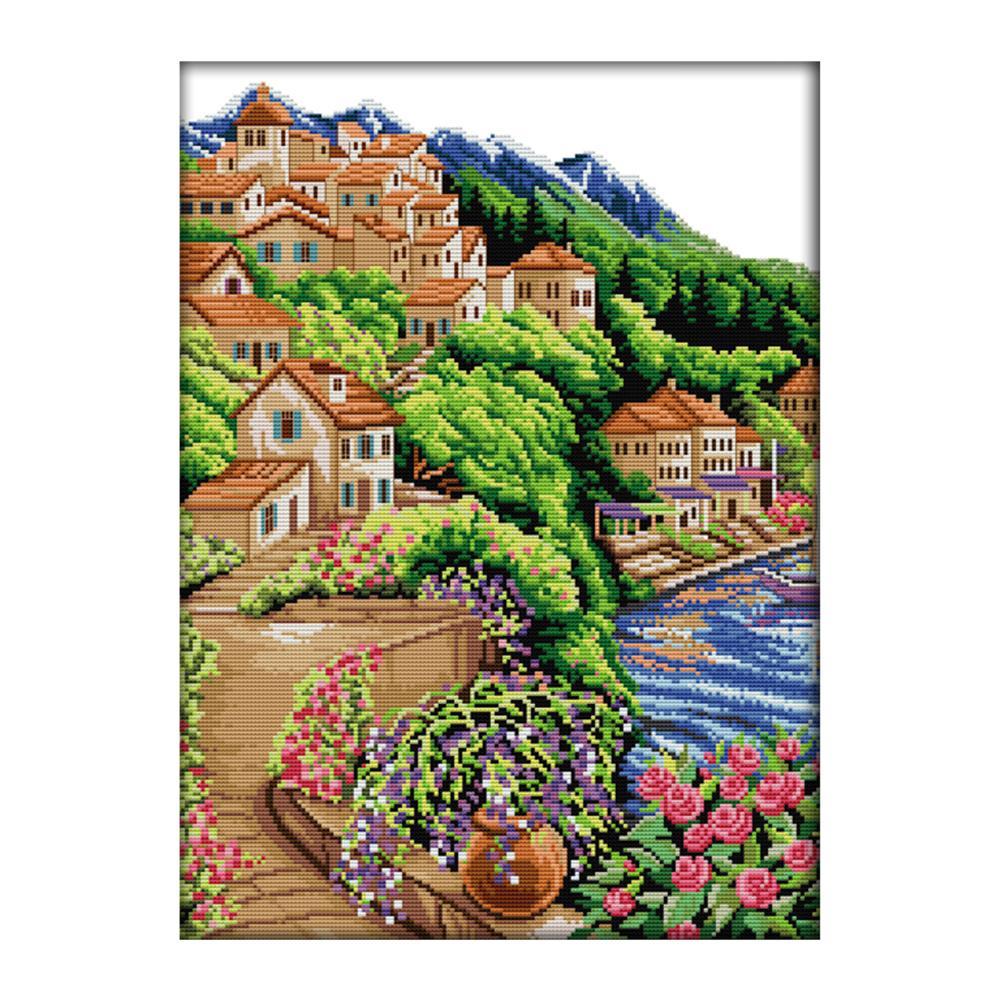 

Yishanbanghai - 14CT Stamped Cross Stitch - 36*48cm, 501 Original