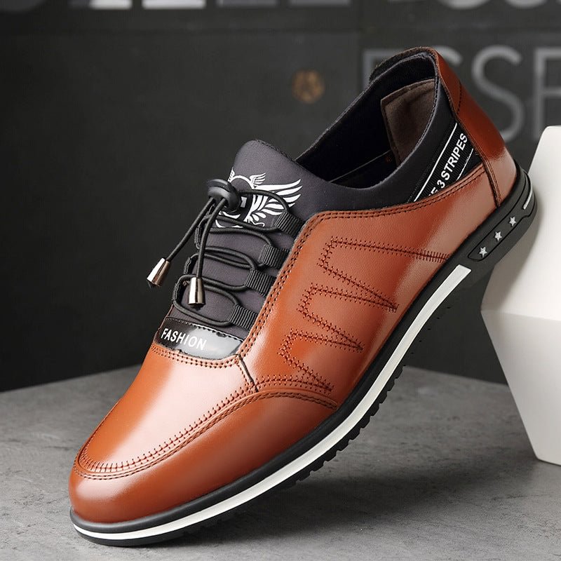 Breathable leather shoes