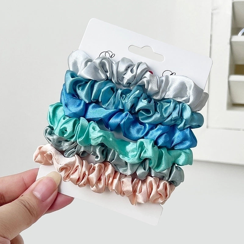 Women’s Basic Solid Color Satin Hair Tie