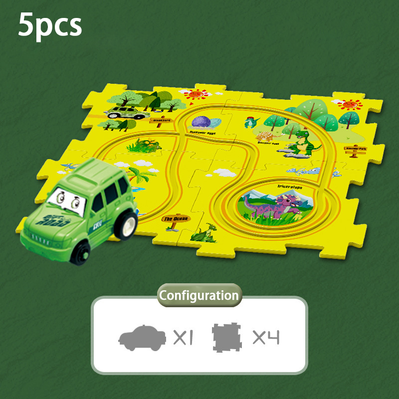  PuzzleRacer Kids Car Track Set