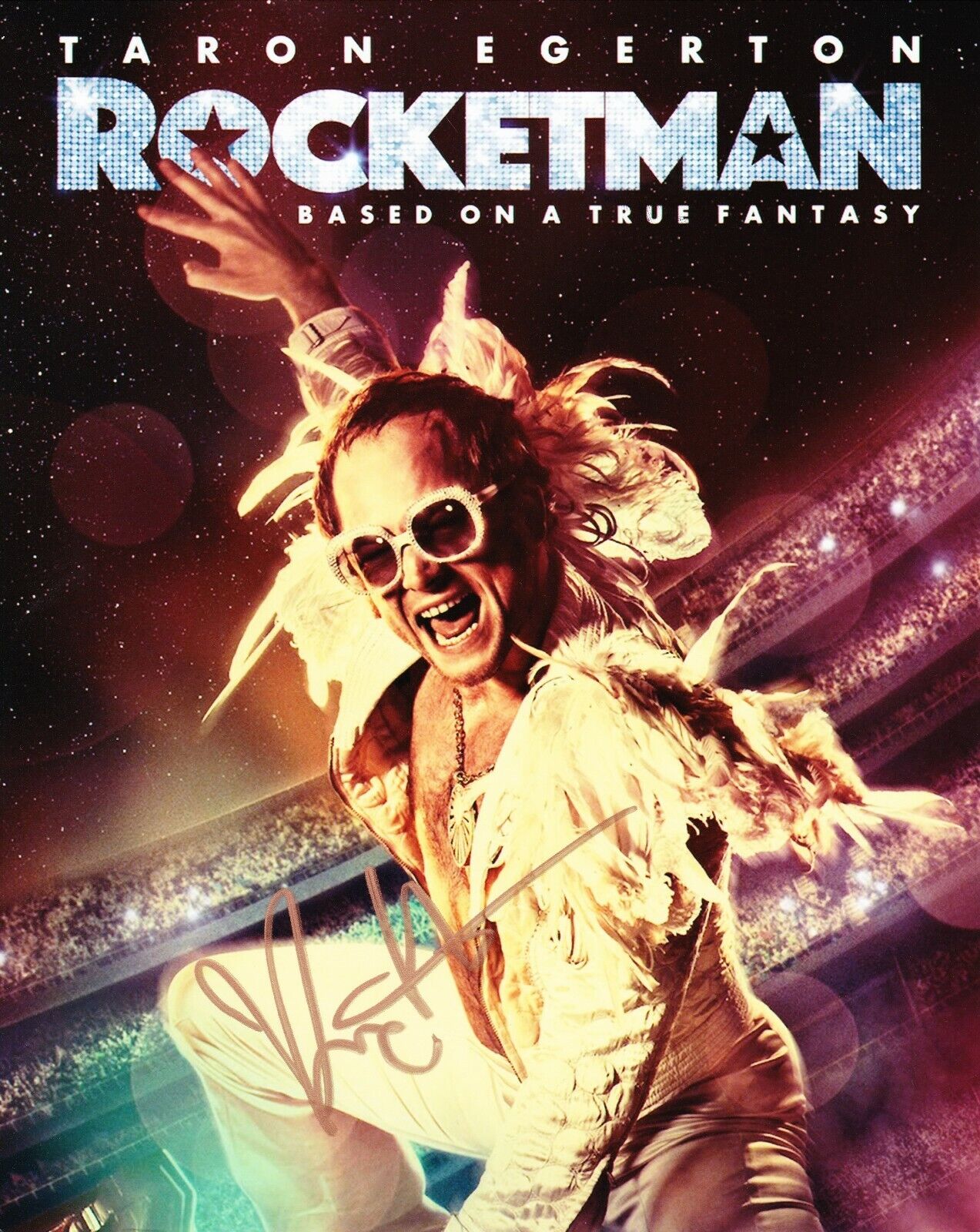 Dexter FLETCHER *SIGNED* 10X8 Photo Poster painting ROCKETMAN MOVIE POSTER AFTAL COA (7548)