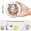 8pcs Full Drill DIY Gem Art Diamond Painting Set Halloween(floral ghost)
