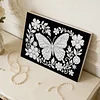 uk.everydayedeals DIY Pearl Painting With Frame - Handmade Self-Adhesive Pearls - Butterfly(20*30cm)
