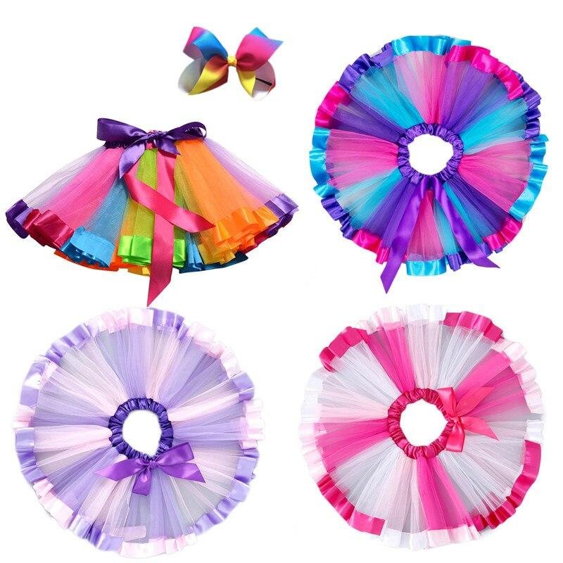 Summer Tutu Skirt Baby Girl Skirts Princess Mini Pettiskirt Dance Rainbow Unicorn Party Skirts Girls Clothes Children Clothing