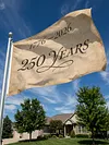 250th Anniversary USA 1776-2026 Commemorative Flag 5ft X 3ft 3 Ply Birthday Patriotic Flag for Independence Day Parades Garden Yard Events