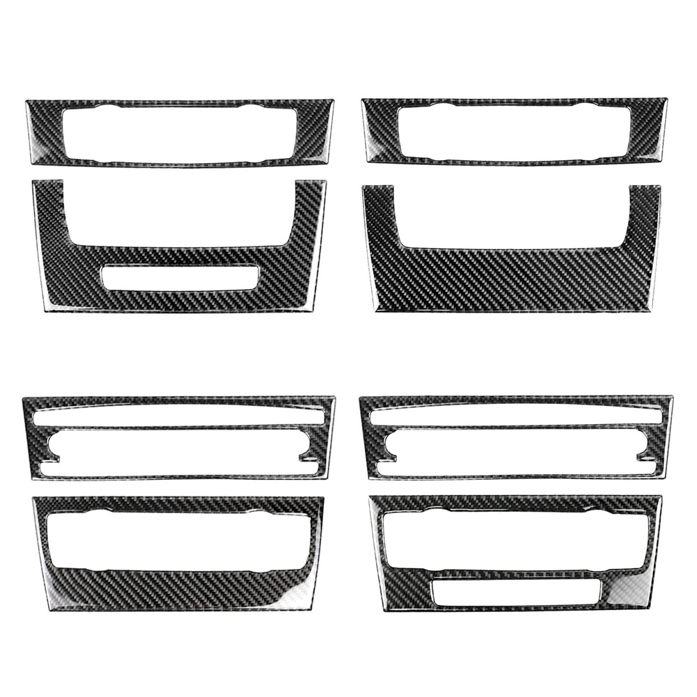 

Carbon Fiber Console CD Panel Frame Cover Trim for BMW E90 3 Series 05-12, In, 501 Original