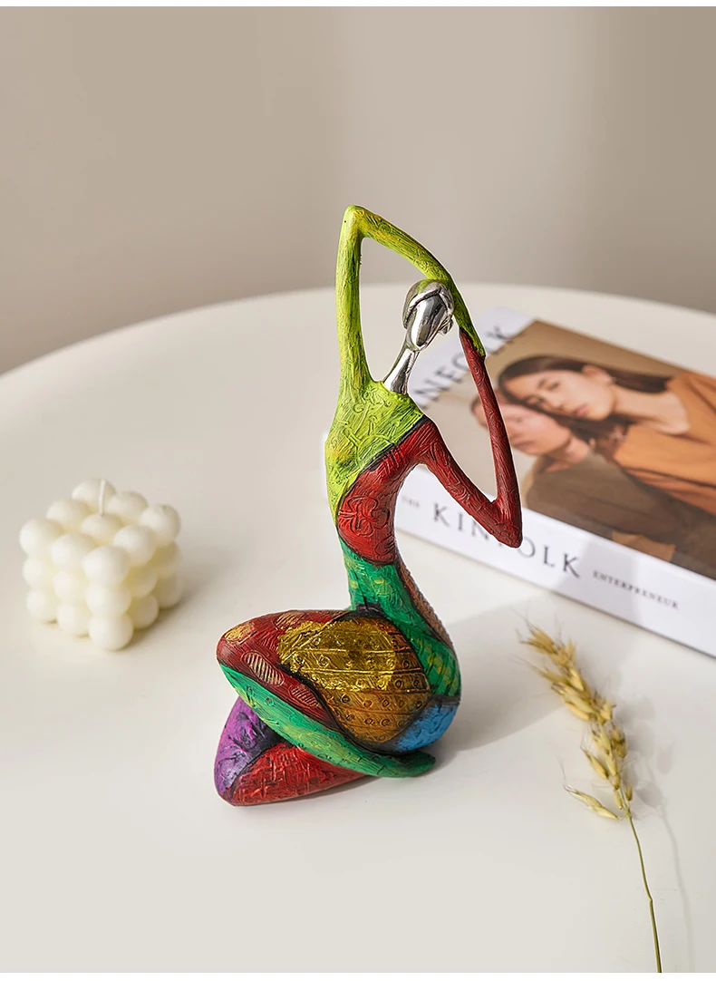 Tegooe Abstract Character Sculpture - Modern Resin Desktop Art Ornaments