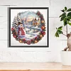 Diamond Painting -DIY Round Drill Snow Outside The House(40x40 CM)