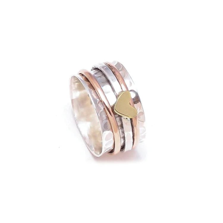S925 Never Forget The Difference You Make Spinner Heart Ring