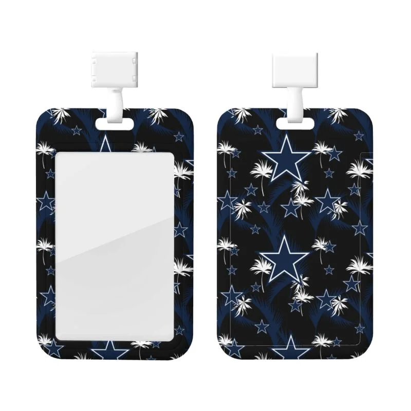 Dallas Cowboys Fan ID Card Badge Holder Work Card Protective Cover -vertical