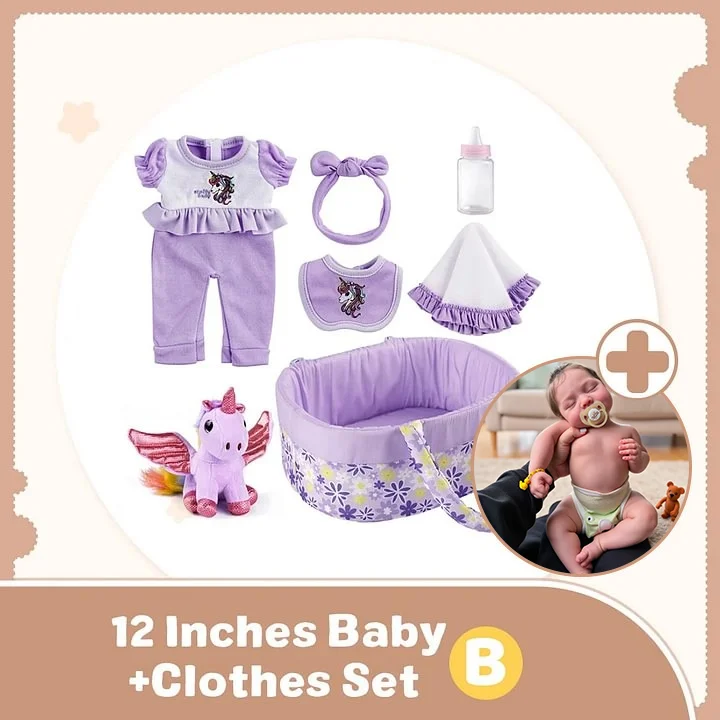 12''/16''/20'' Flexible Soft Newborn Full body Silicone Reborn Baby Doll Emily, Real Life Baby Doll Boy or Girl with Feeding Kit & Gift Box Rebornartdoll® RSAW-Rebornartdoll®