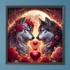 Diamond Painting-DIY Full Round Drill Wolf(40x40cm)