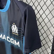 Maillot Olympique De Marseille OM Extérieur 2025/2026 - Taille M - Bleu + Patchs