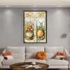 uk.everydayedeals (Limited Stock)Cross Stitch - 11ct Stamped - Retro Poster-Easter Egg Flower Rabbit (40*60cm)