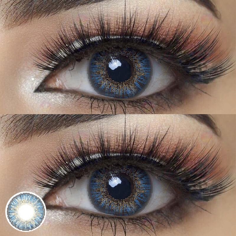 3-Tone Blue Yearly Contact Lenses 14.5mm