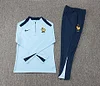 2024/2025 France Half-Pull Training Suit Baby Blue Football Jersey 1:1 Thai Quality