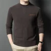 100% pure wool half turtleneck sweater