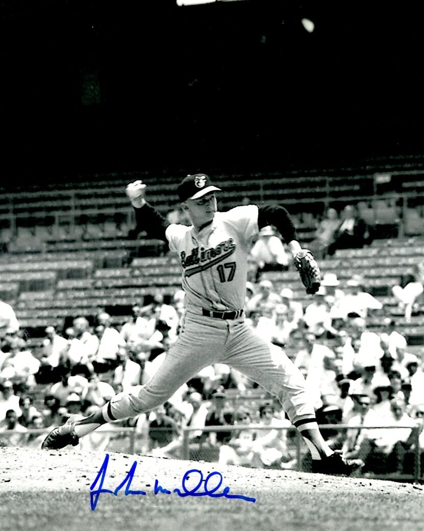 Autographed JOHN MILLER Baltimore Orioles 8x10 Photo Poster painting- COA