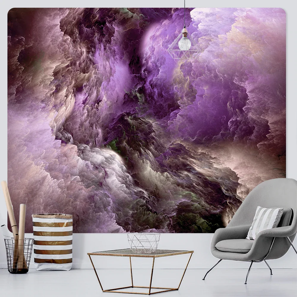 Nigikala color cloud home decoration art tapestry bohemian decoration yoga mat hippie travel mattress large size background wall