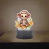 Cute Animal Diamond Painting LED Lamp Diamond Painting Night Light (Monkey)