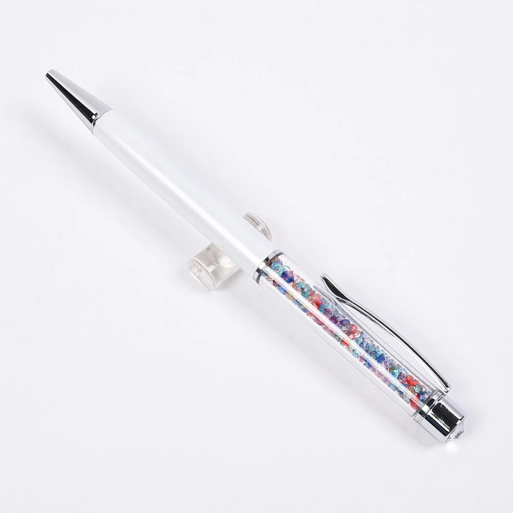 2020 New Arrival Rotating Metal Colored Crystal Ballpoint Pen with Bling Diamond Top Student Gift School Office Supplies