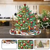(US Local)Acrylic Xmas Tree DIY Table Top Diamond Painting Ornament Kits