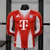 2025/2026 Long Sleeve Player Version Bayern Munich Home Football Jersey 1:1 Thai Quality