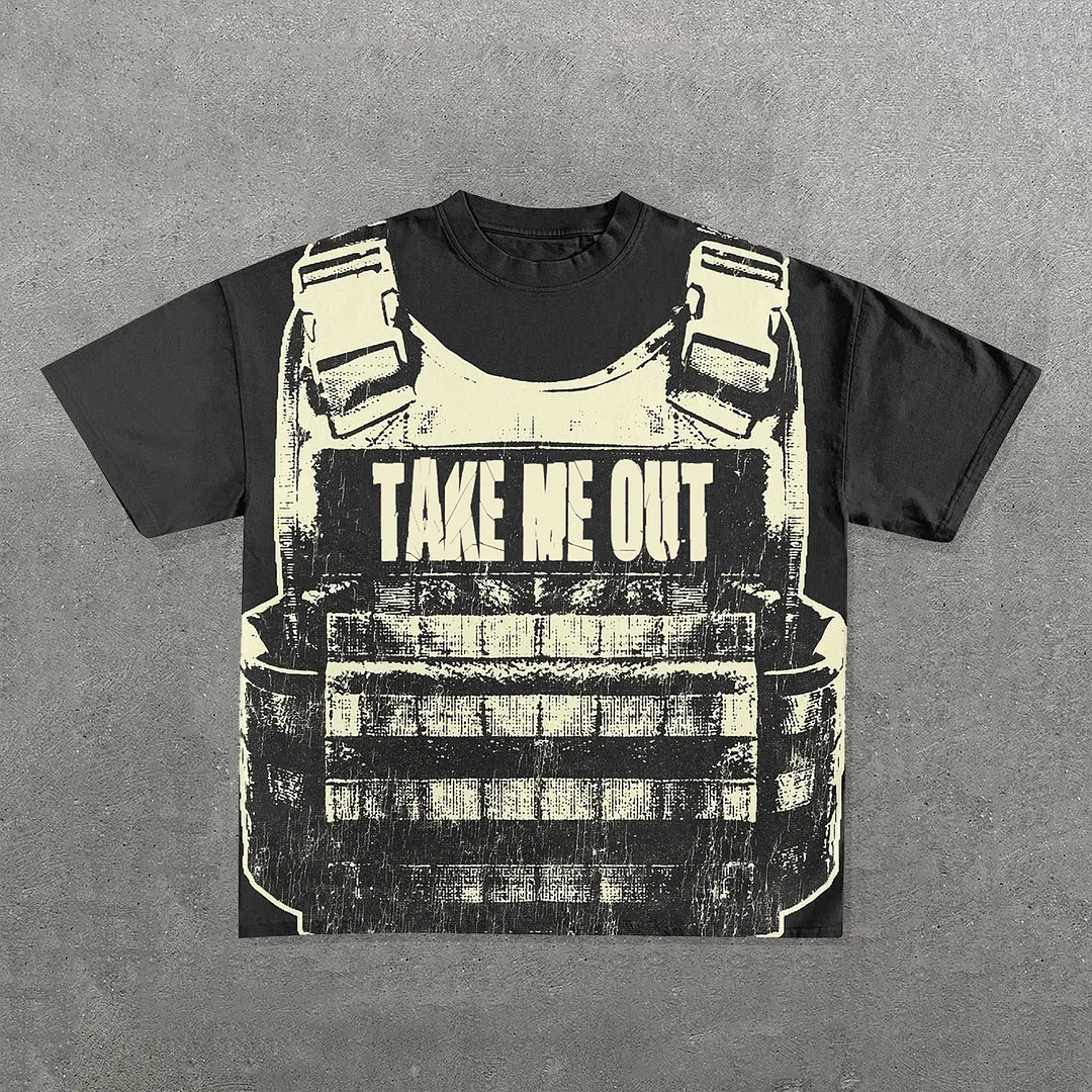Take Me Out Print Short Sleeve T-Shirt
