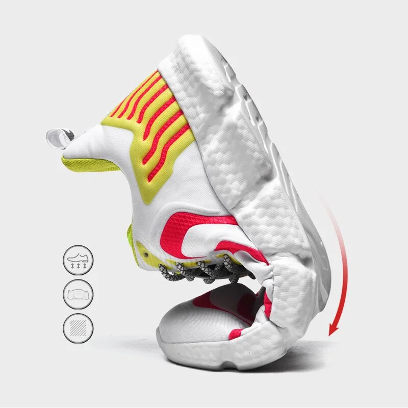 Men Sneakers Lace-up Mens Shoes Lightweight Cushion Sneakers Striped Luminous Men's Shoes Casual Shoes For Men Zapatillas Hombre