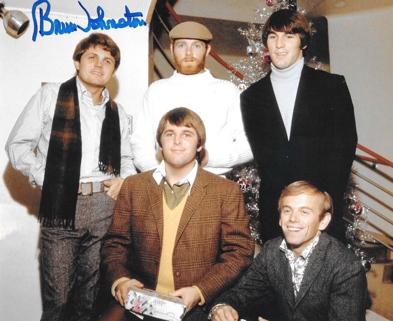 * BRUCE JOHNSTON * signed 8x10 Photo Poster painting * THE BEACH BOYS * COA * 9