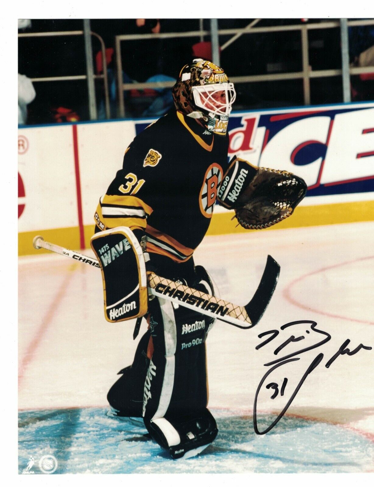 Blaine Lacher Boston Bruins Signed 8 x 10