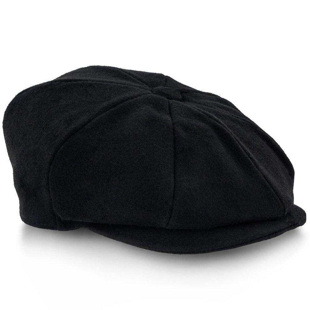 5 Colors - Shelby - Walrus Hat Wool Blend 8 Panel Newsboy Cap