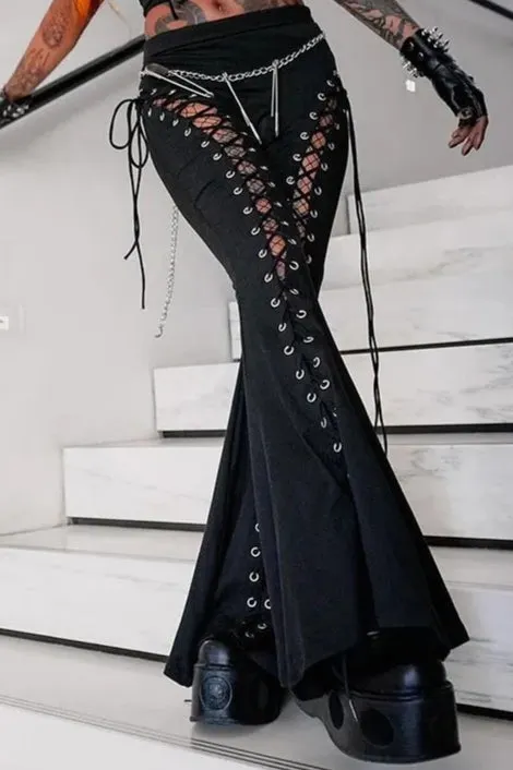 Punk Grunge Denim Cargo Streetwear Pant